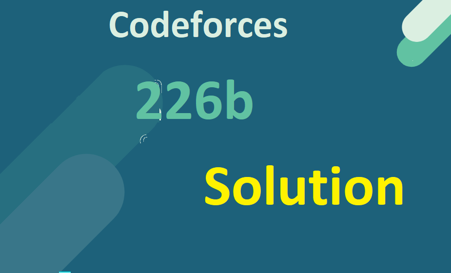 codeforces 226b queue at school full solution